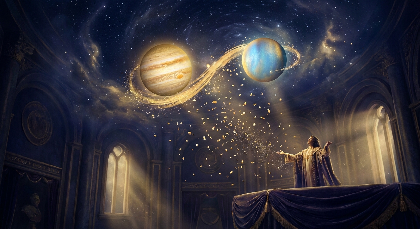 The Golden Confetti of Fortune: Jupiter Sextile Uranus