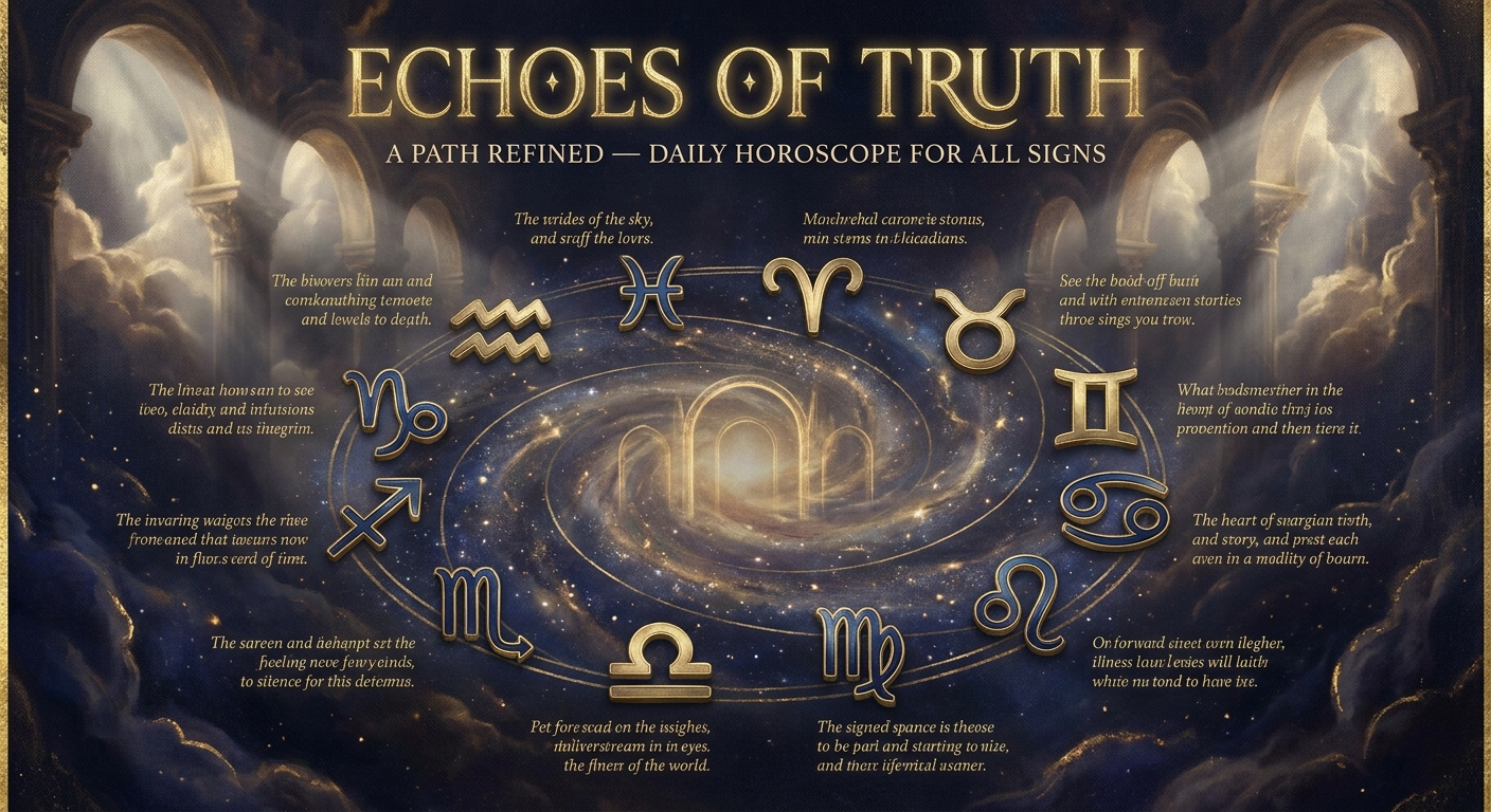 Echoes of Truth, A Path Refined — Daily Horoscope for All Signs